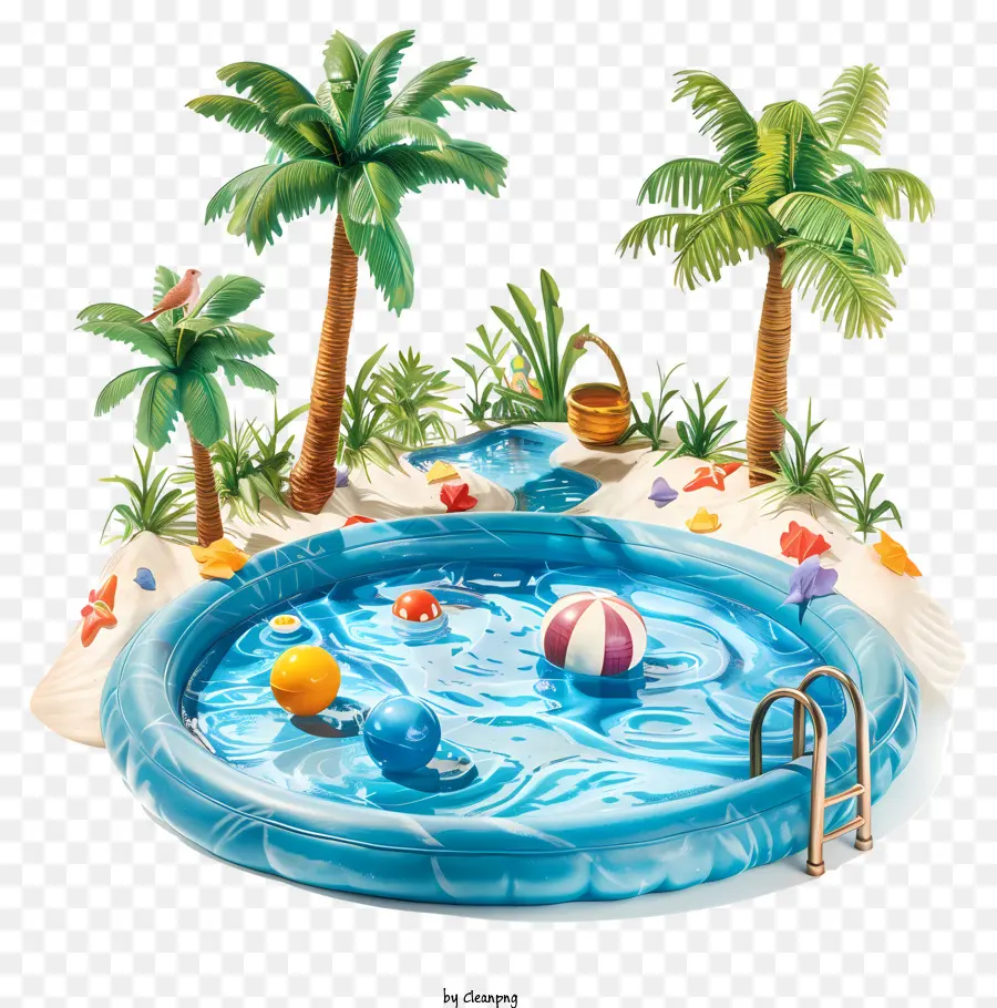 Día De Apertura De La Piscina，Piscina De Juguetes PNG