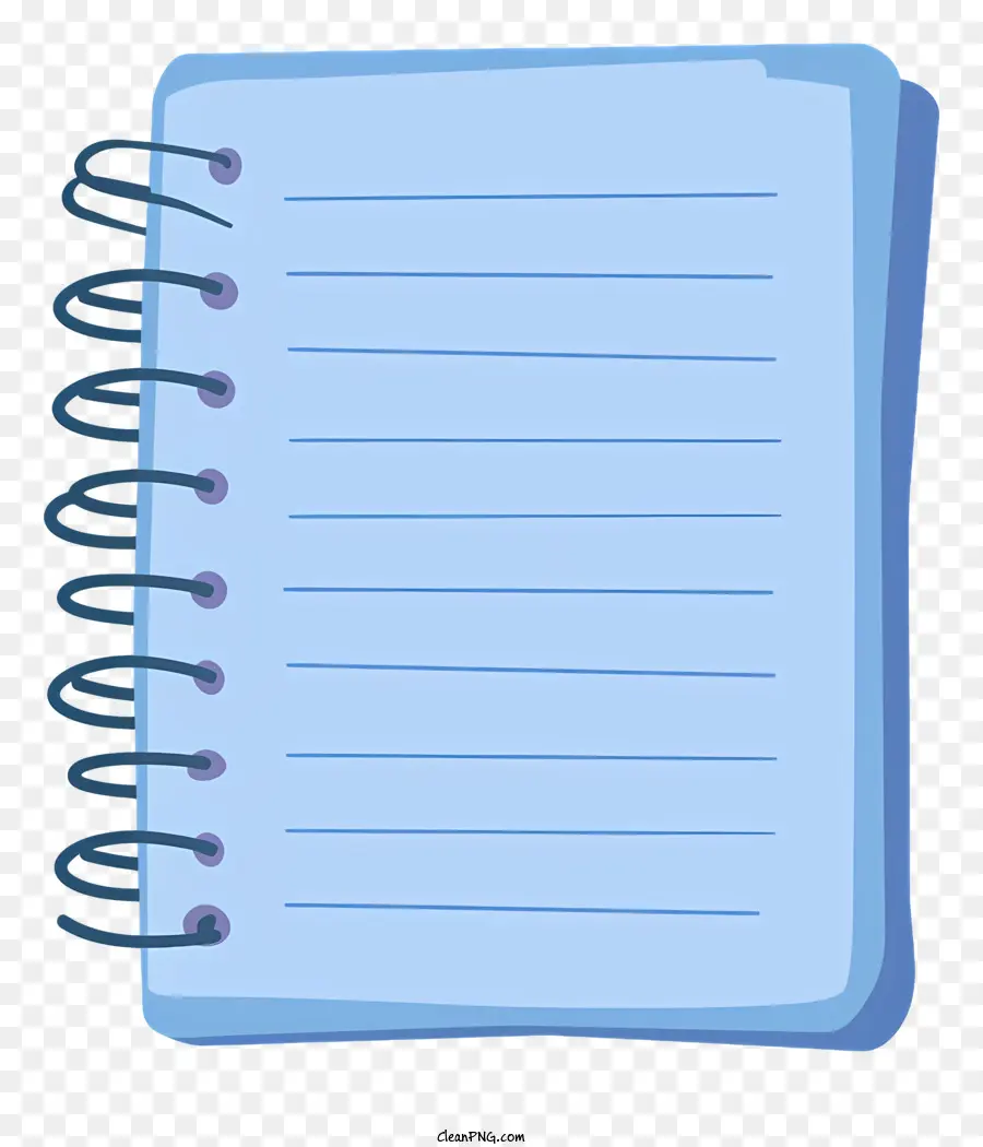 Papel De Cuaderno Azul，Portátil PNG