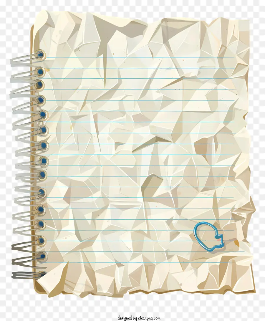 Papel De Cuaderno Arrugado，Identidad PNG