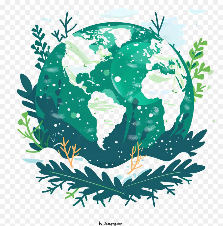 Green Earth，Planeta Verde PNG