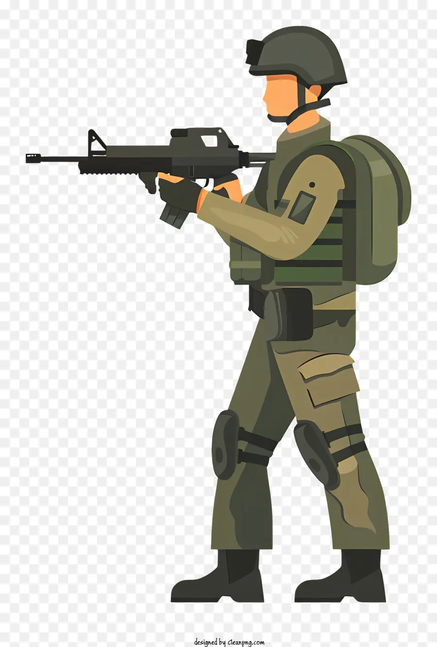 Soldado Con Pistola，Soldado PNG