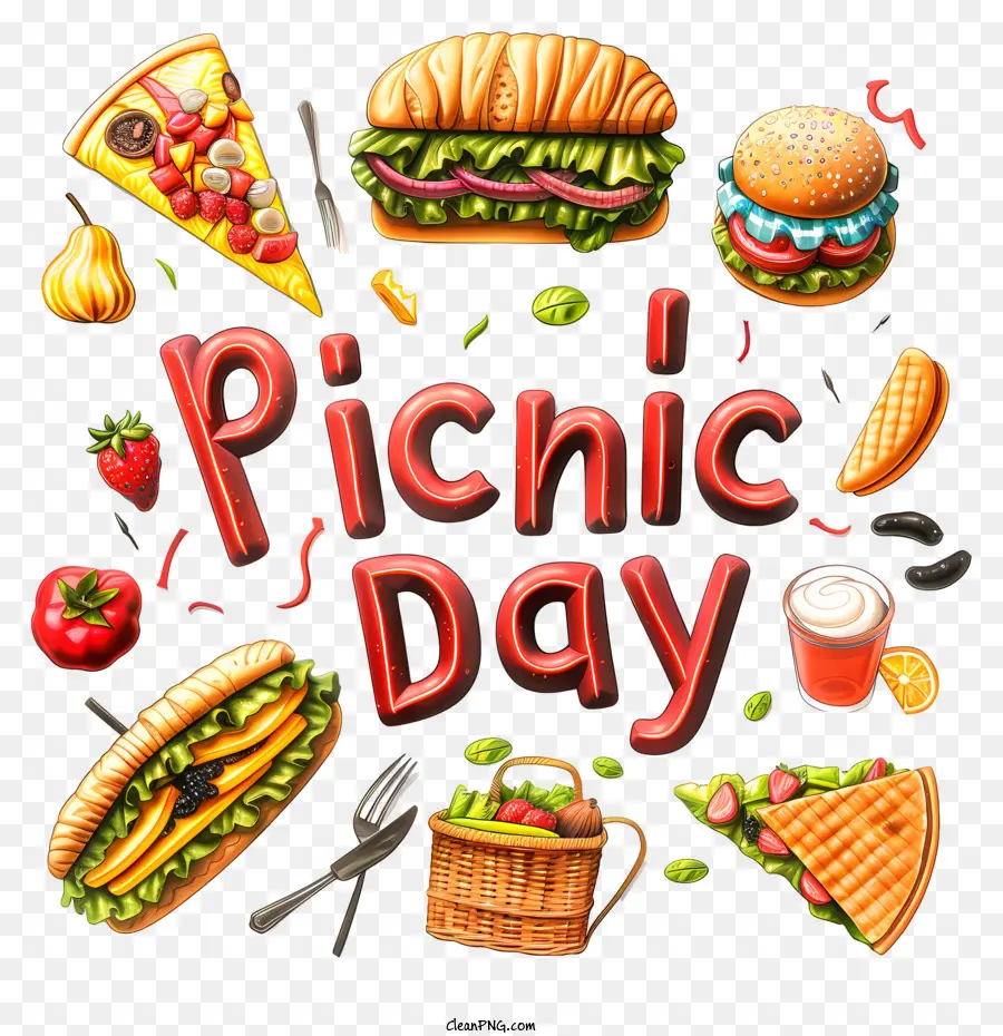 El Día Del Picnic，Comida Rápida PNG