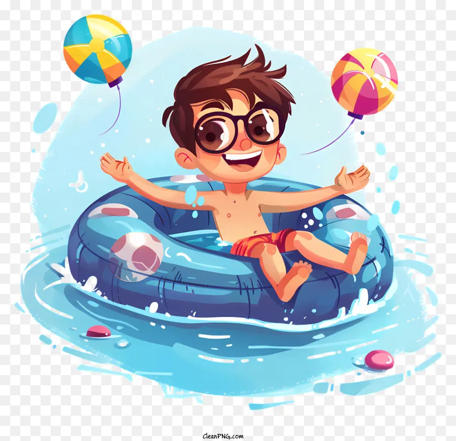 Día De Apertura De La Piscina，Chico PNG