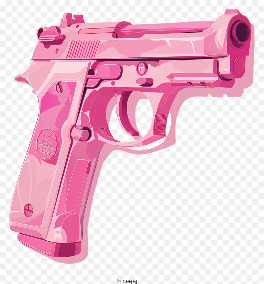 Rosa Pistola，Revólver Rosa PNG