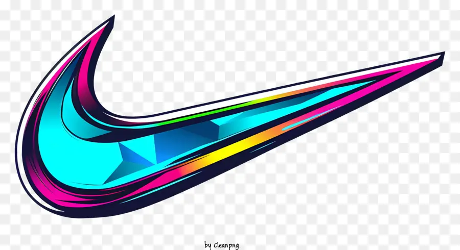 Logotipo De Nike，Logotipo De Neón Swoosh PNG