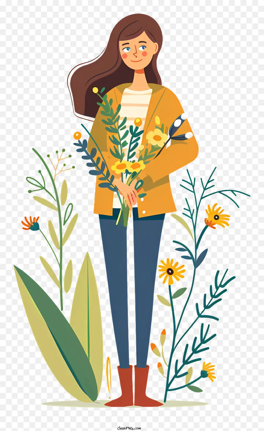 Mujer De Primavera，Mujer PNG