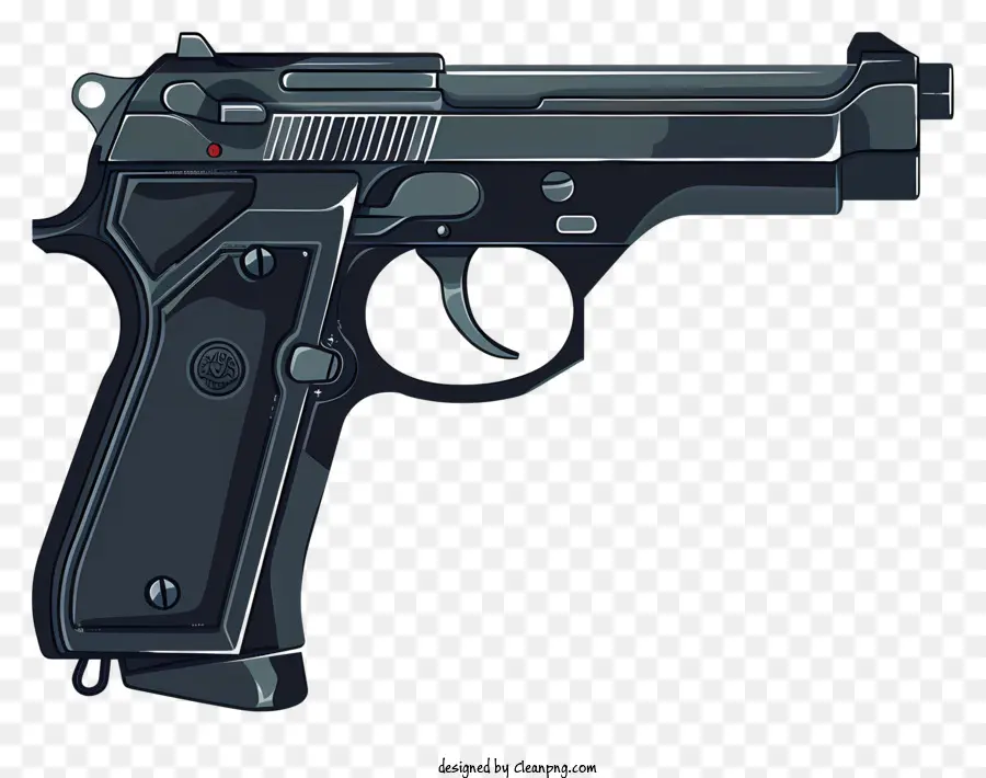 Arma，Pistola Negra PNG