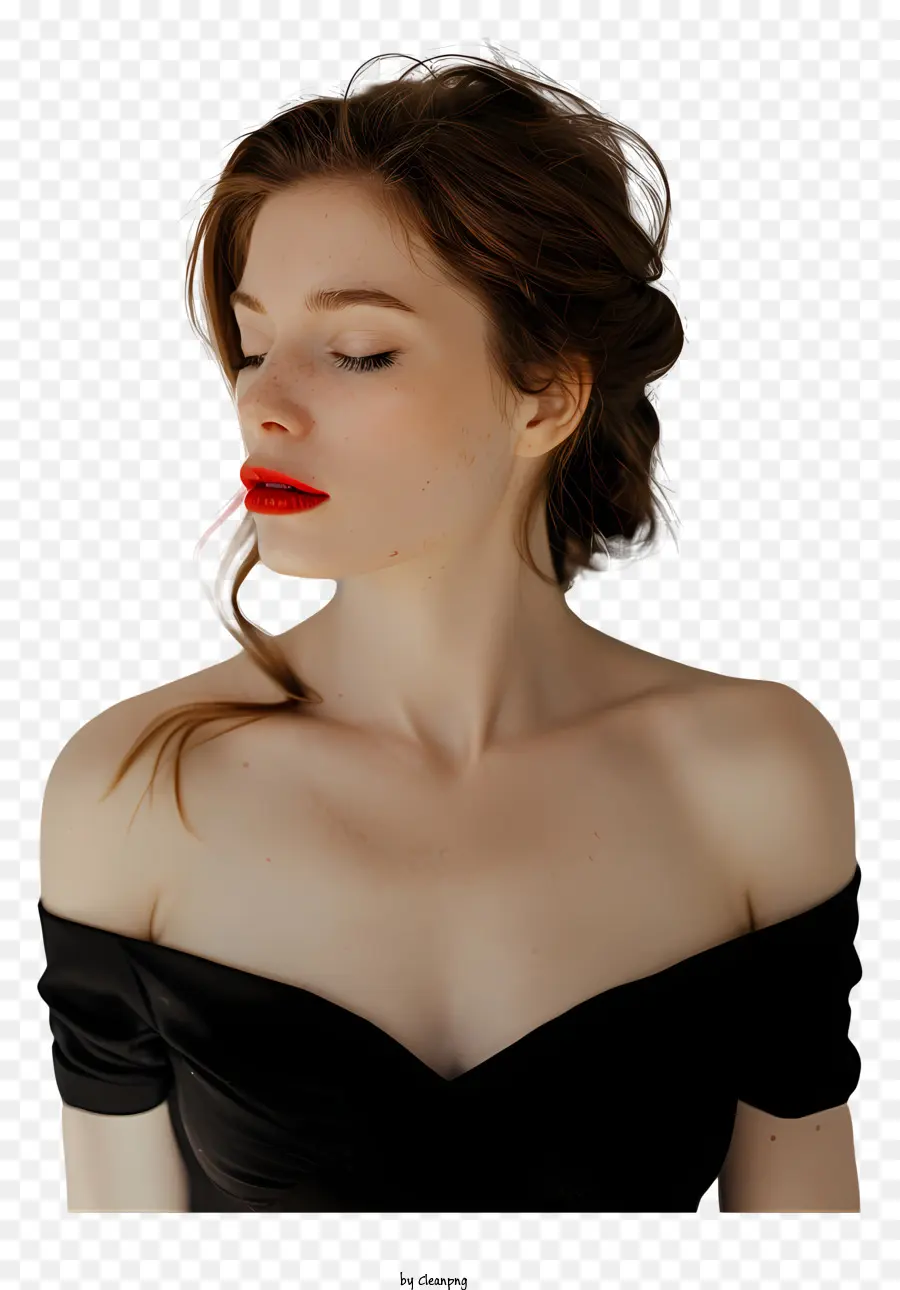 Hermosa Mujer，Mujer Con Labios Rojos PNG