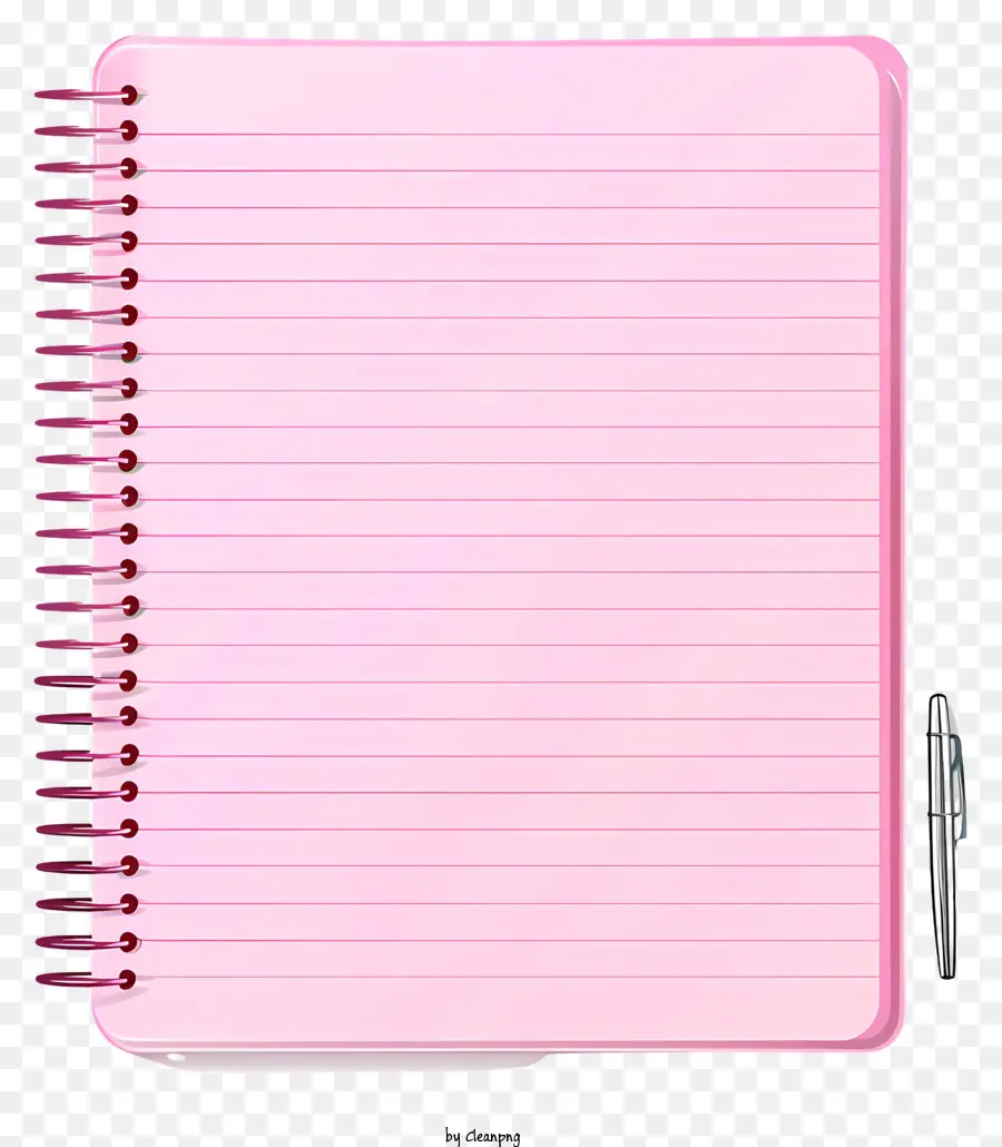 Papel De Cuaderno Rosa，Rosa Notebook PNG