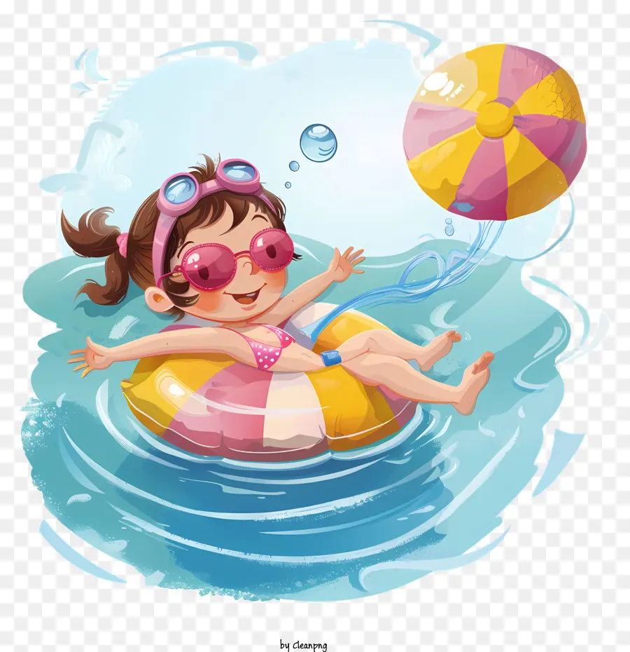 Día De Apertura De La Piscina，Personaje De Dibujos Animados PNG