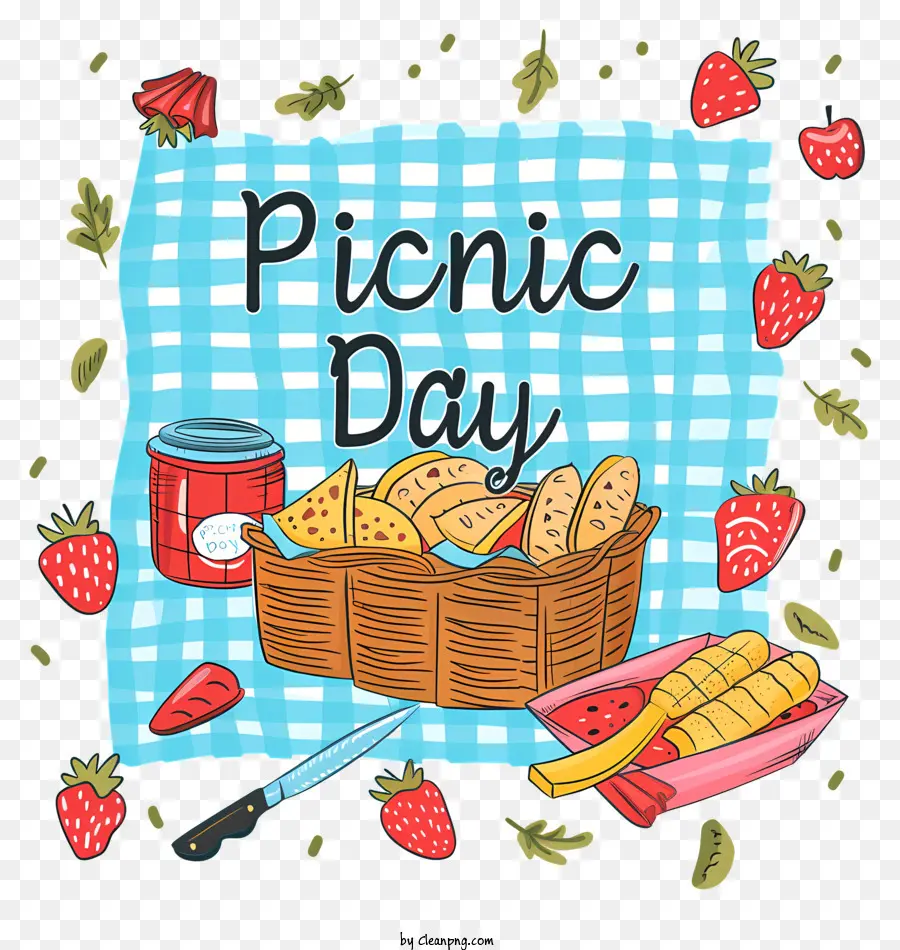 El Día Del Picnic，Fresas PNG