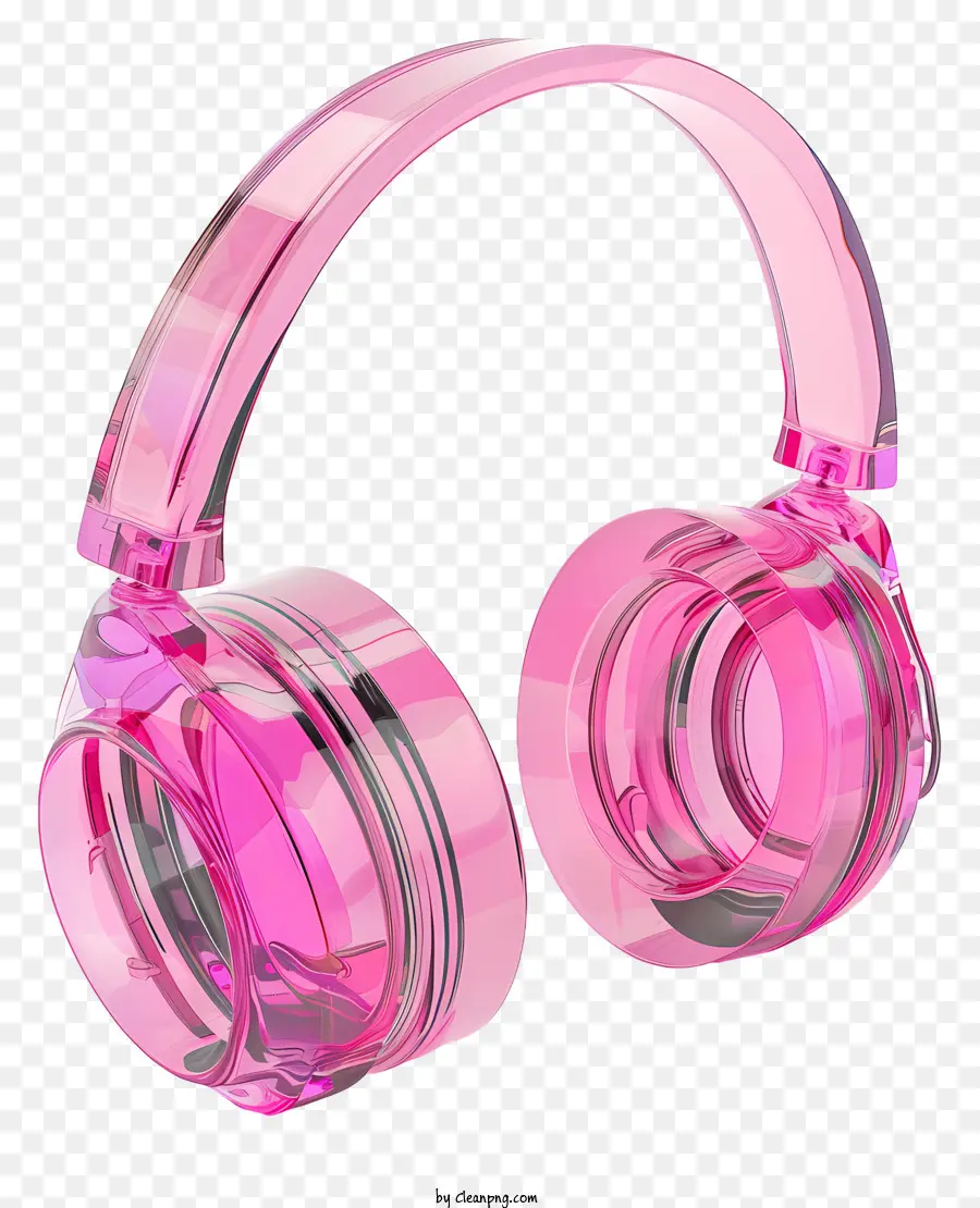 Auriculares De Vidrio Rosa，Auriculares Inalámbricos PNG