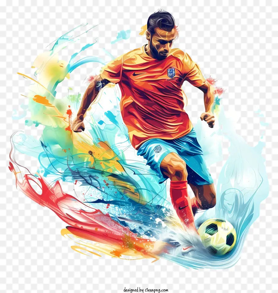 Jugador De Fútbol，Balón De Fútbol PNG