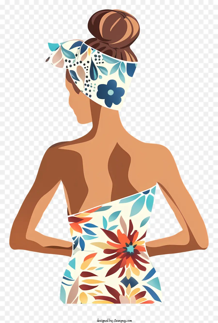 Pantalla De Espalda De Spa Girl，La Moda PNG