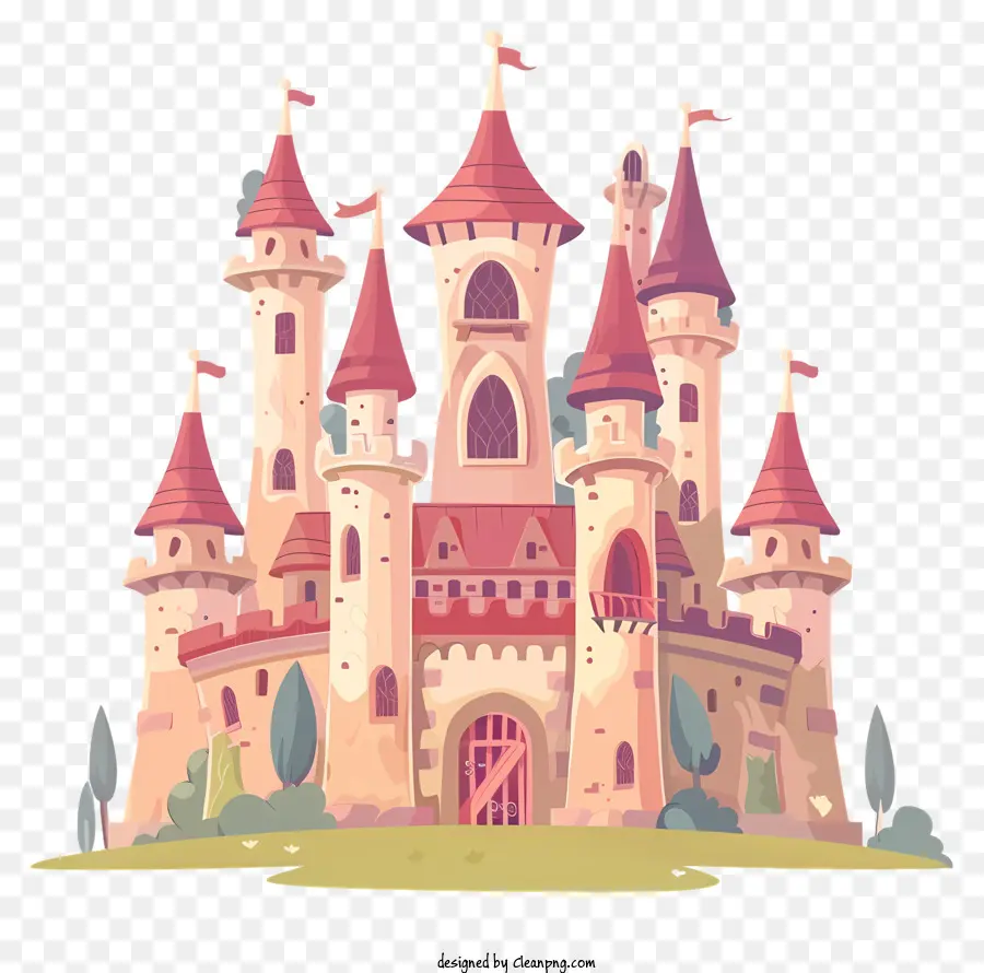 Castillo De La Edad Media，Dibujos Animados Castillo PNG