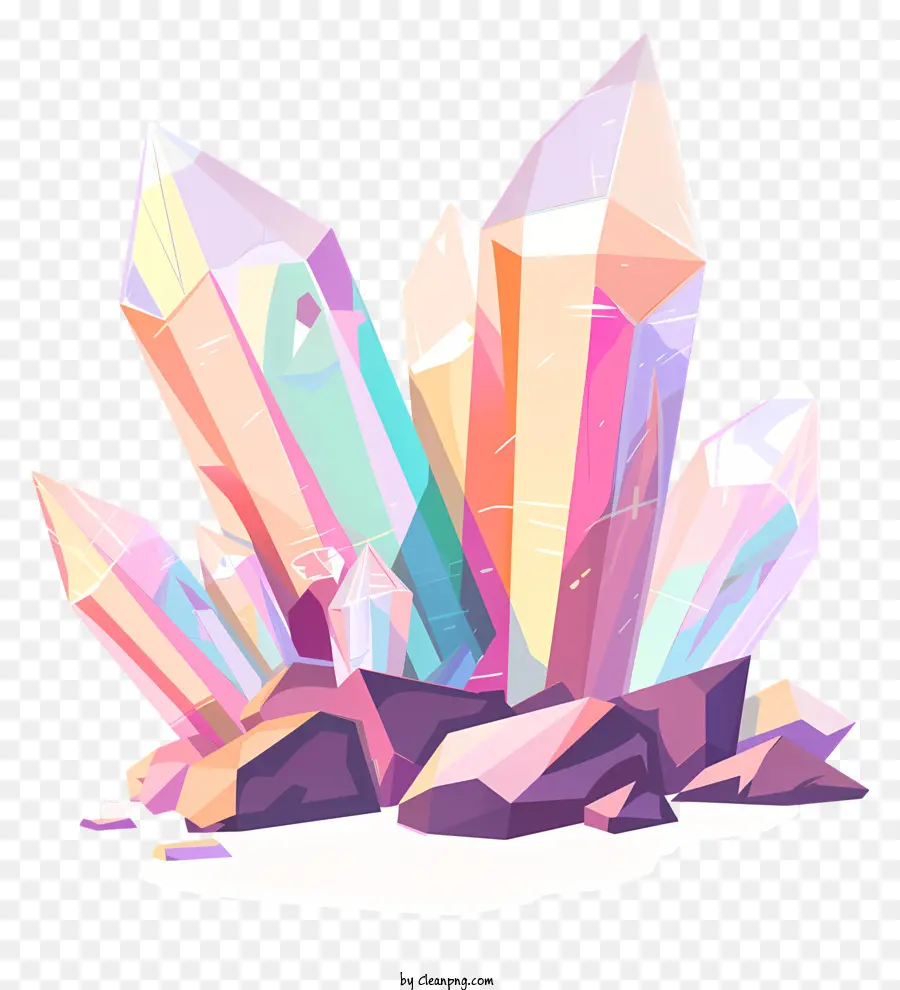 Cristales，Colorido PNG