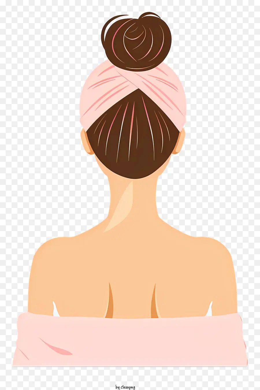 Pantalla De Espalda De Spa Girl，Mujer PNG