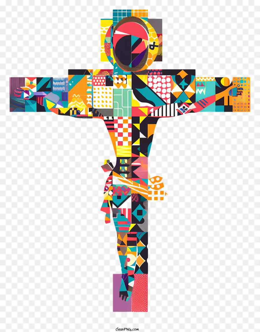 Crucifijo，Diseño Abstracto PNG