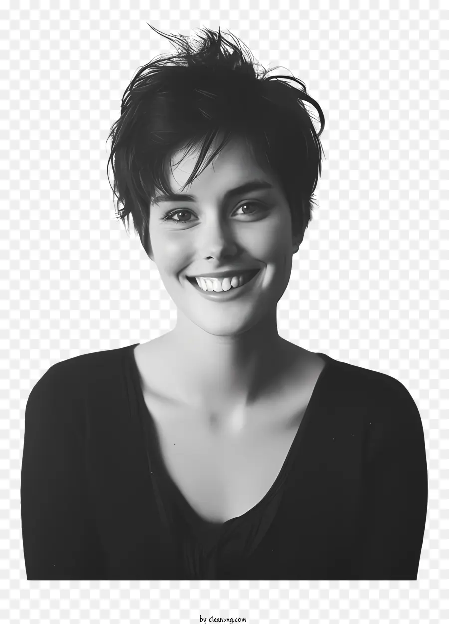 Mujer，Mujer Sonriente PNG