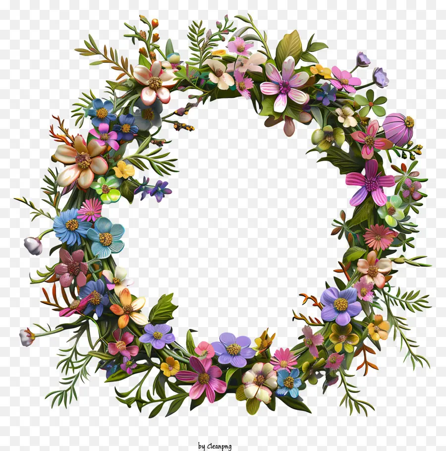 Corona De Flores，Floral Corona PNG