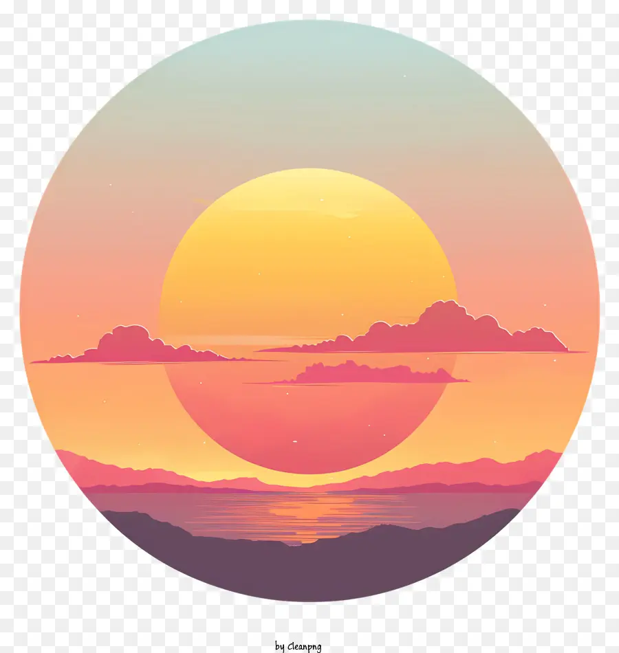 Cielo Del Atardecer，Atardecer PNG