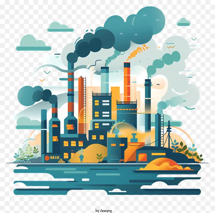 La Contaminación Del Medio Ambiente，Fábrica PNG