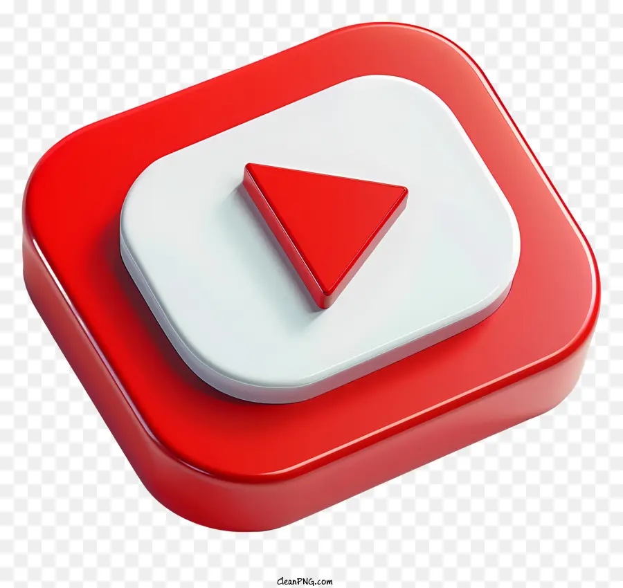 Logotipo De Youtube，Rojo Y Blanco PNG