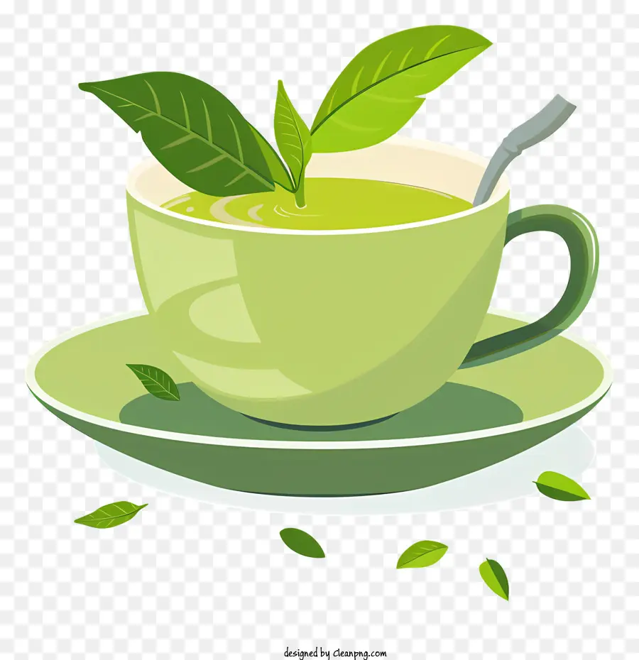 Té Verde，Taza De Té Verde PNG