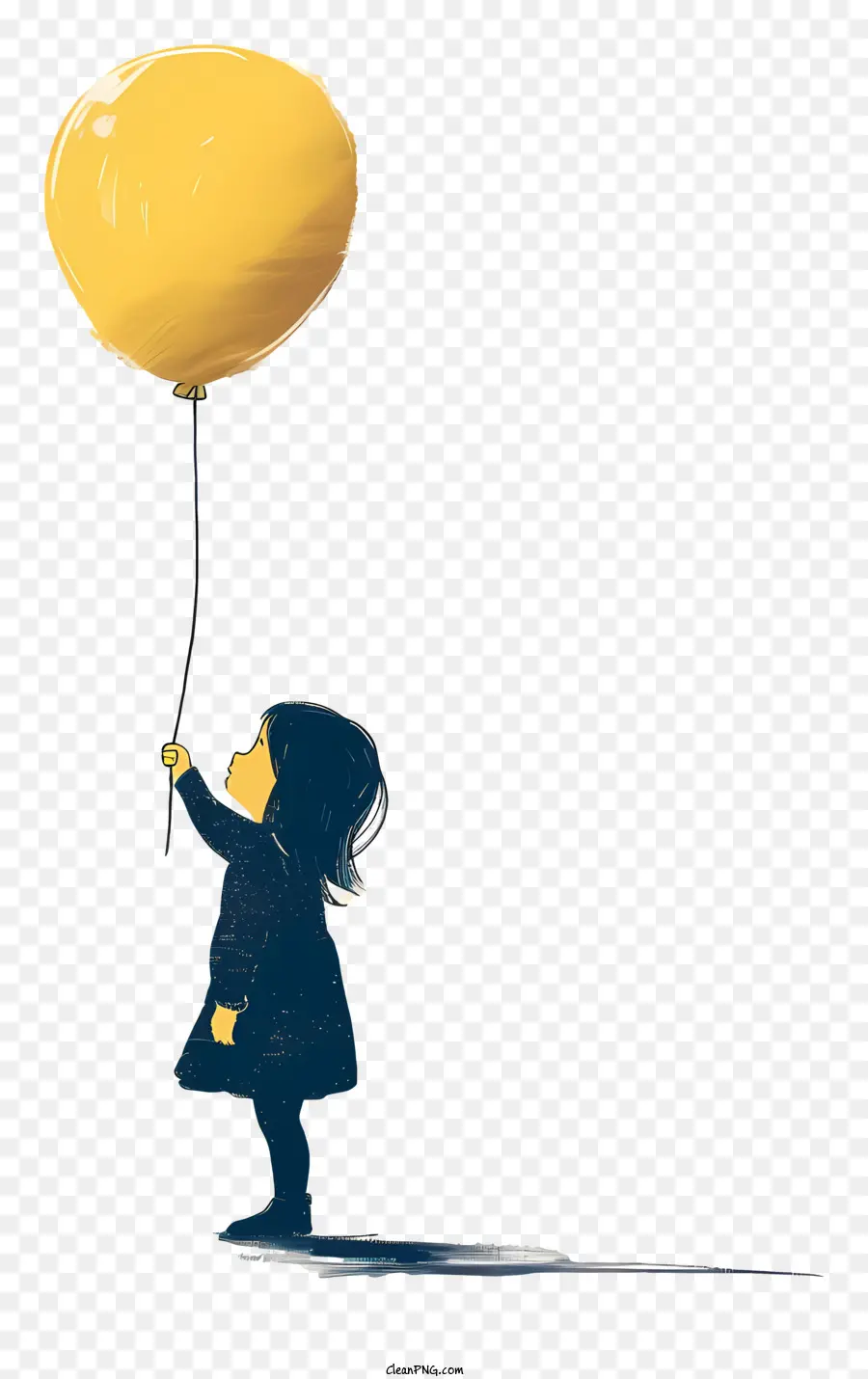 Chica Sosteniendo Un Globo，Niña PNG