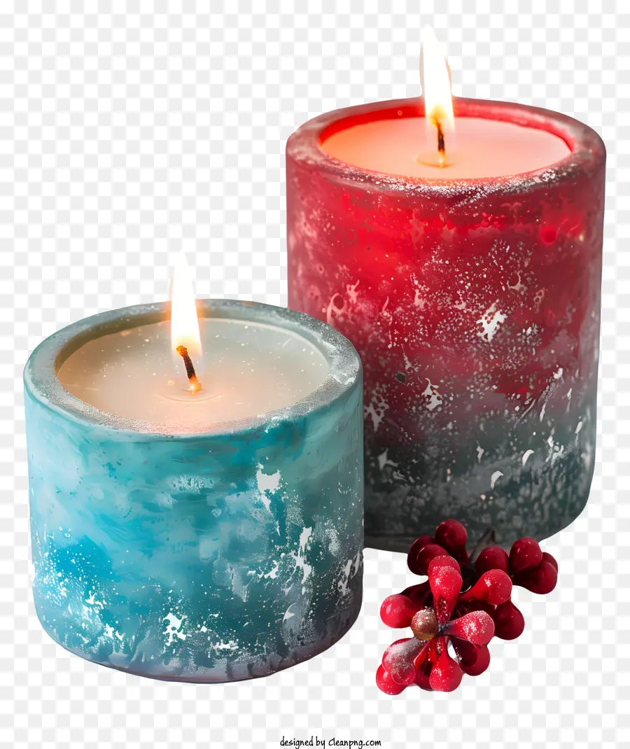 Velas，Velas Rojas Y Azules PNG