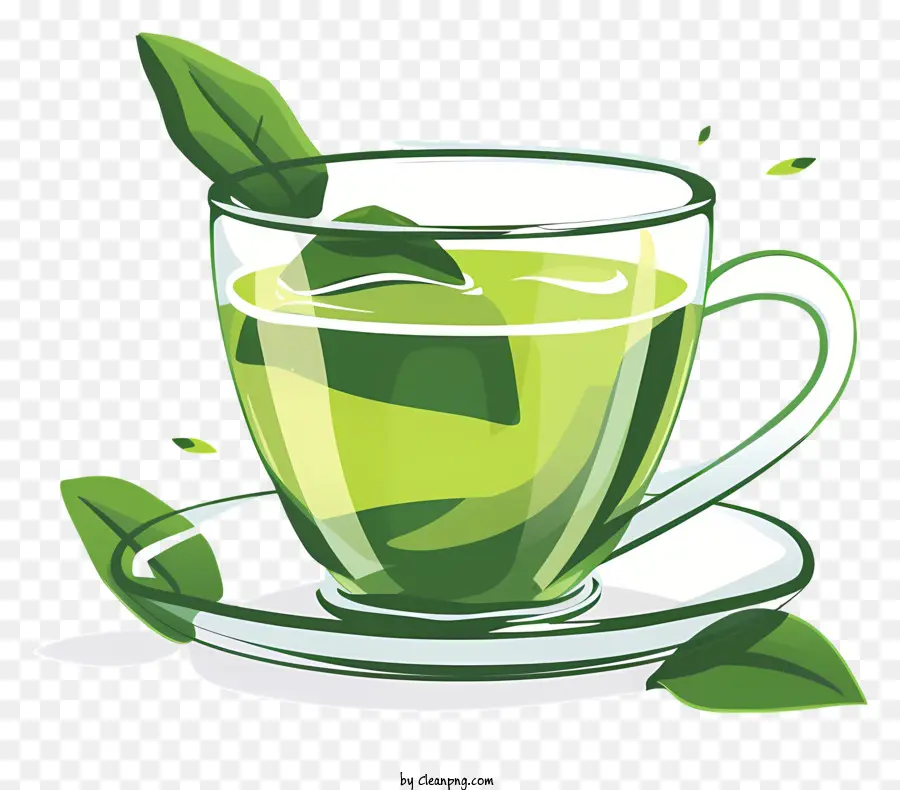 Té Verde，La Taza De Té Verde PNG