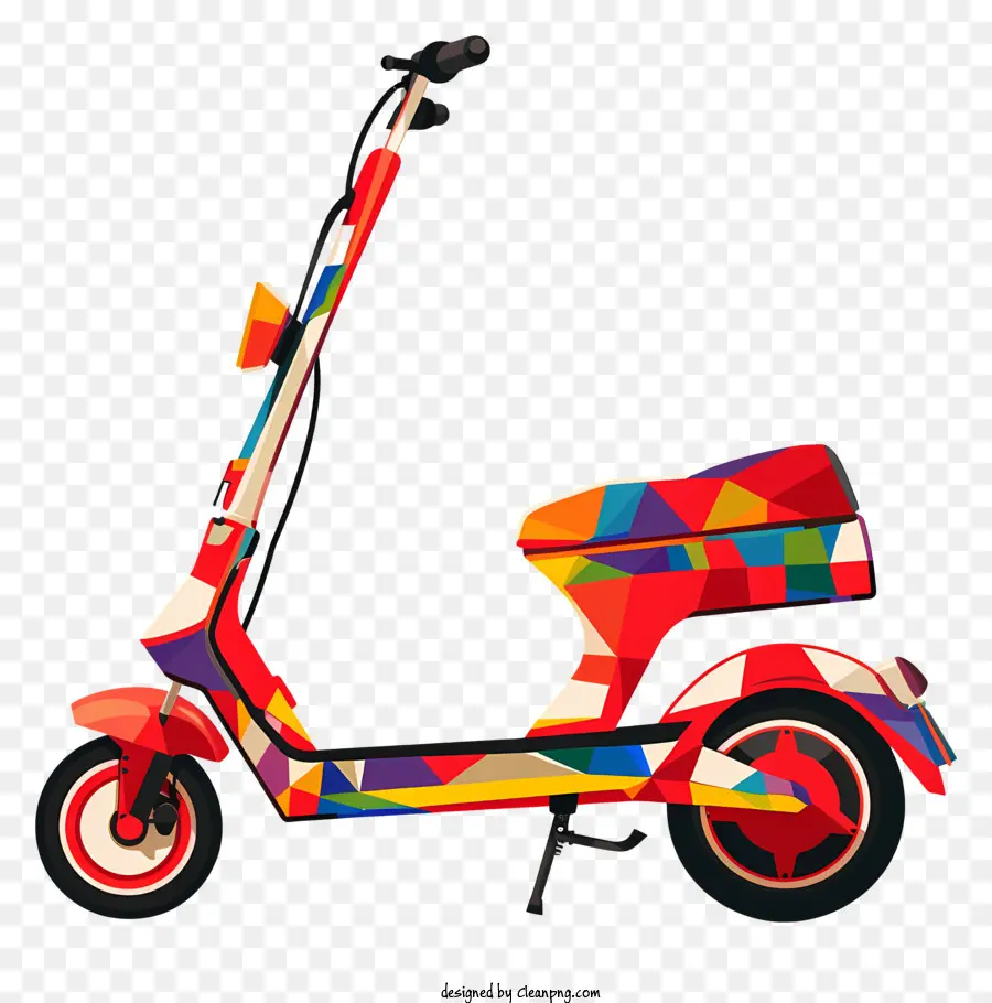 Scooter Rojo Eléctrico，Ciclomotor PNG