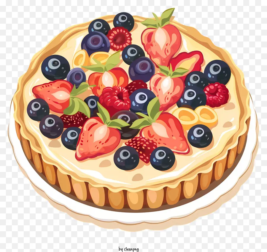 Tartaleta De Fruta，Berry Pastel PNG