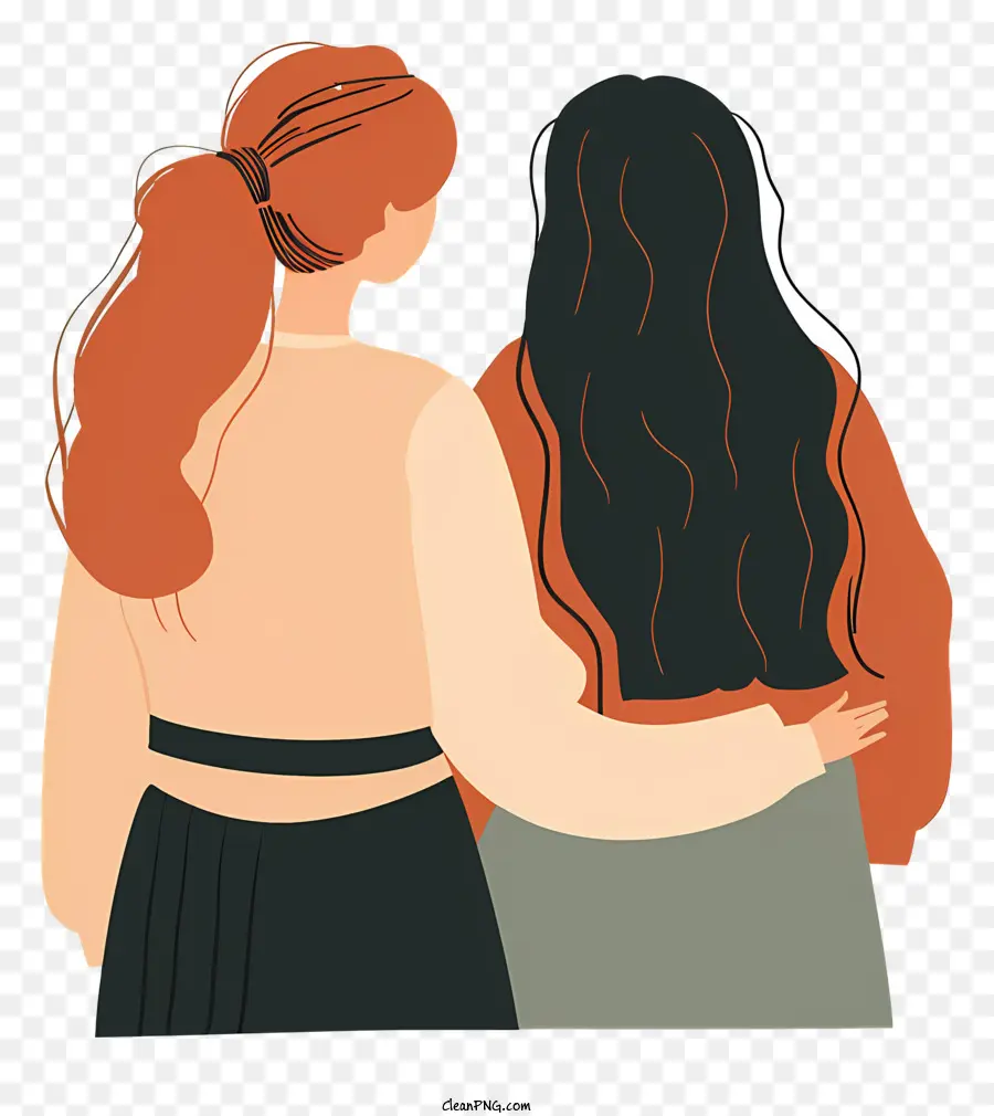 Mejores Amigos，Amistad Femenina PNG