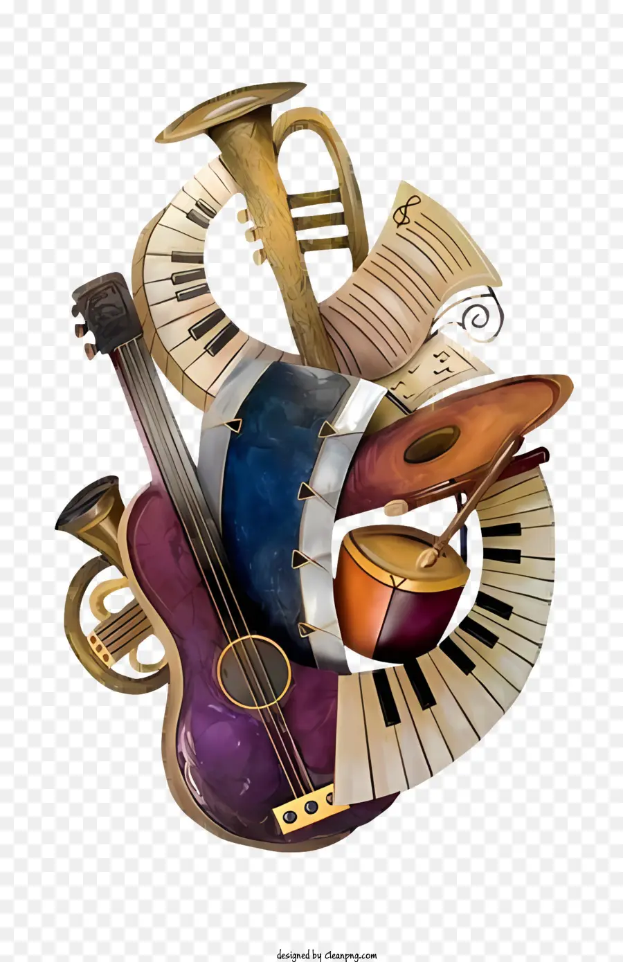 La Música，Instrumento Musical PNG