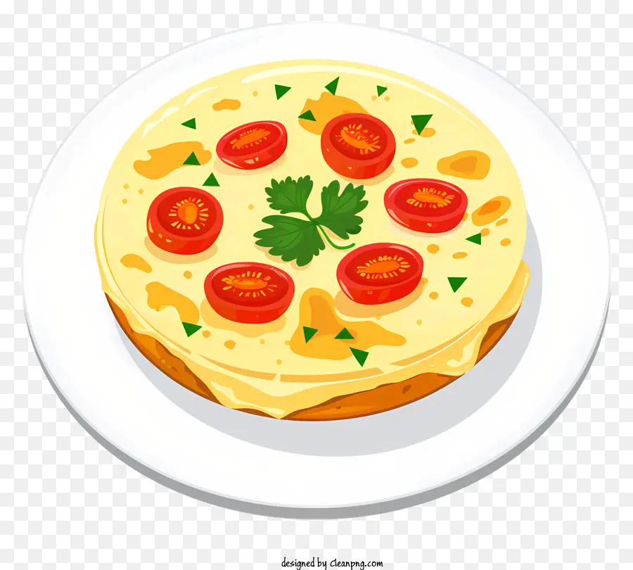 La Tortilla De Patatas，La Pizza De Queso PNG