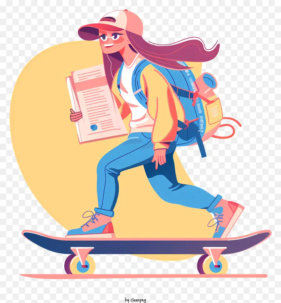 Mujer En El Patineta，Mujer PNG