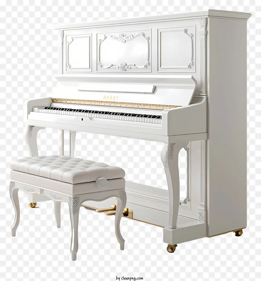 Piano，Piano Vertical Blanco PNG