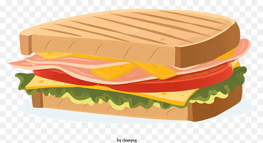Sandwich，Sándwich De Jamón Y Queso PNG