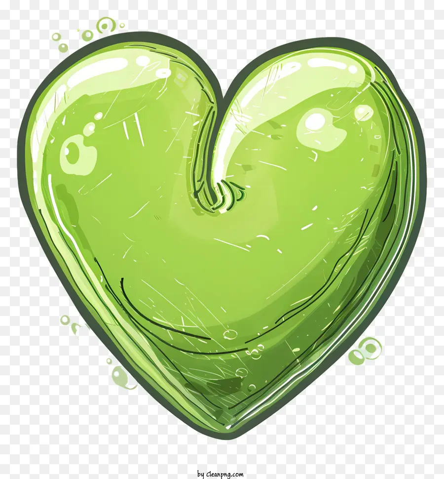 Corazón Verde，Corazón PNG