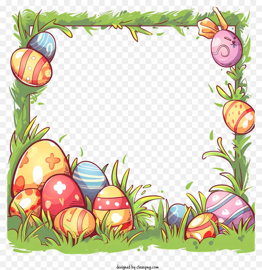 Marco Del Día De Pascua，Los Huevos De Pascua PNG