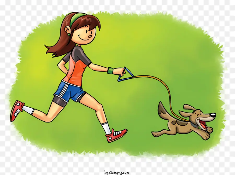 Niño，Niña Corriendo Con Perro PNG