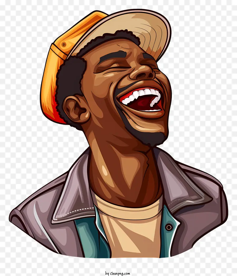 Riendo Hombre Negro，Sonriendo PNG