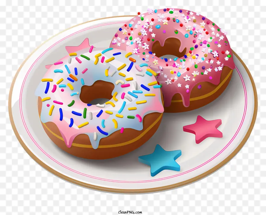 Donuts，Glaseado Rosa PNG