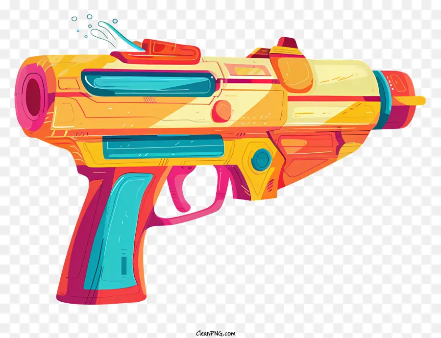 Pistola De Agua，Vistoso PNG