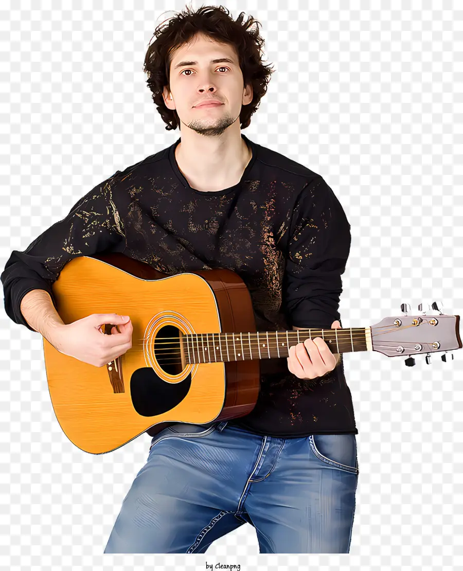 Música，Guitarrista PNG