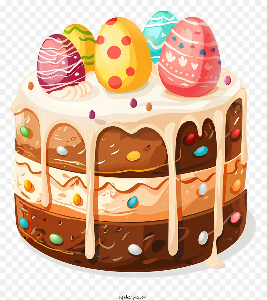 Pastel Del Día De Pascua，Pastel De Chocolate PNG