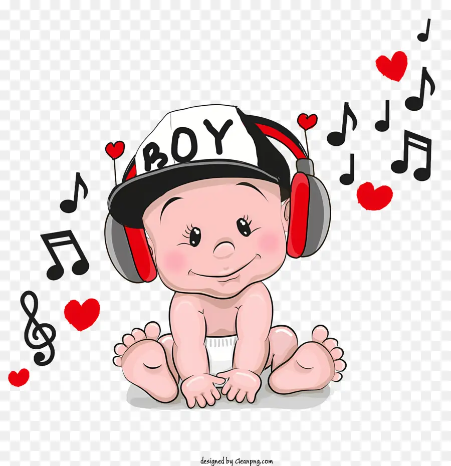 La Música，Bebé Niño PNG