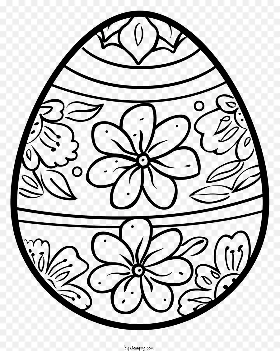 Colorear Huevos De Pascua，El Huevo De Pascua PNG