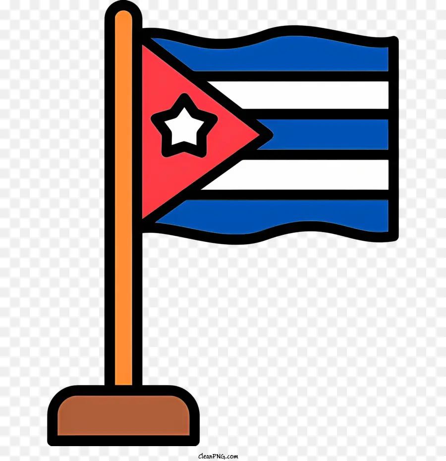 Cuba Flag，Bandera PNG